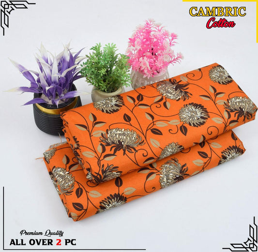 Free Delivery – Cambric Cotton Suit Collection FS-016