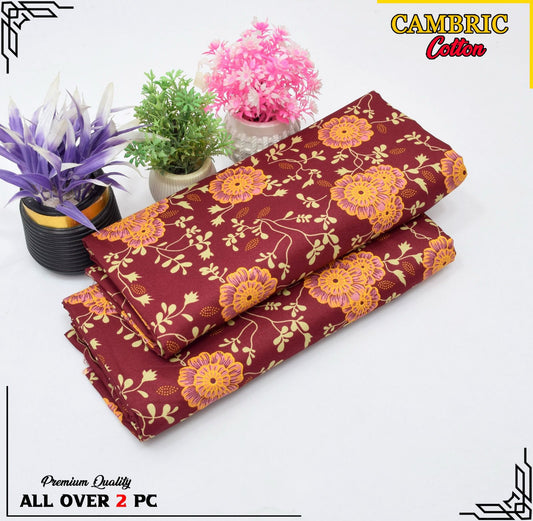 Free Delivery – Cambric Cotton Suit Collection FS-105