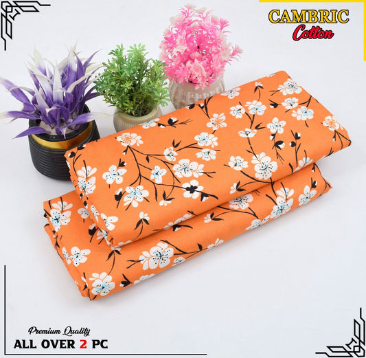 Free Delivery – Cambric Cotton Suit Collection FS-039