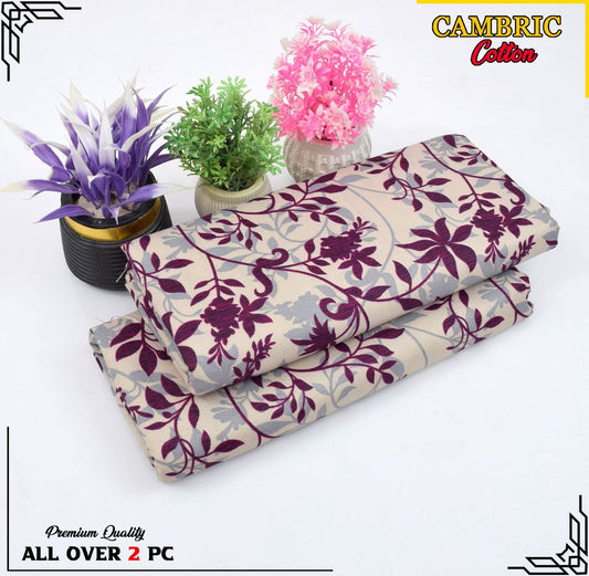 Free Delivery – Cambric Cotton Suit Collection FS-029