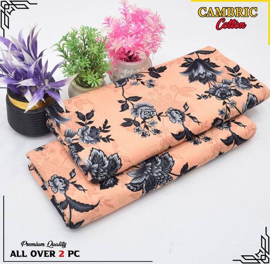 Free Delivery – Cambric Cotton Suit Collection FS-059