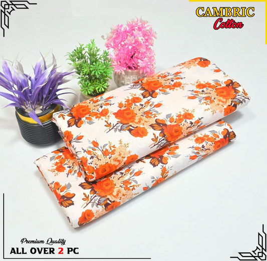 Free Delivery – Cambric Cotton Suit Collection FS-065