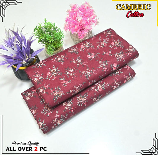 Free Delivery – Cambric Cotton Suit Collection FS-063