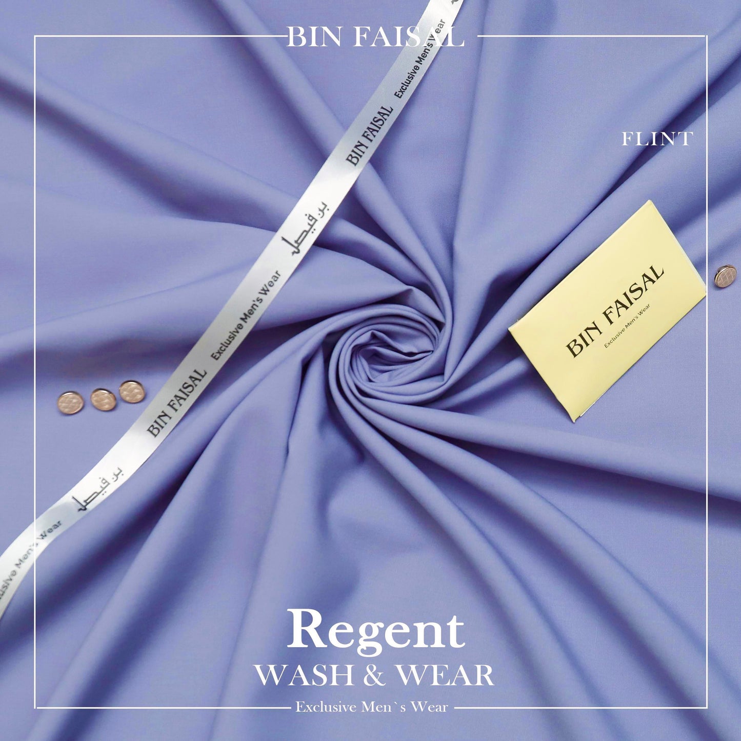 BIN FAISAL 100% Pure Super Luxury Regent Wash & Wear