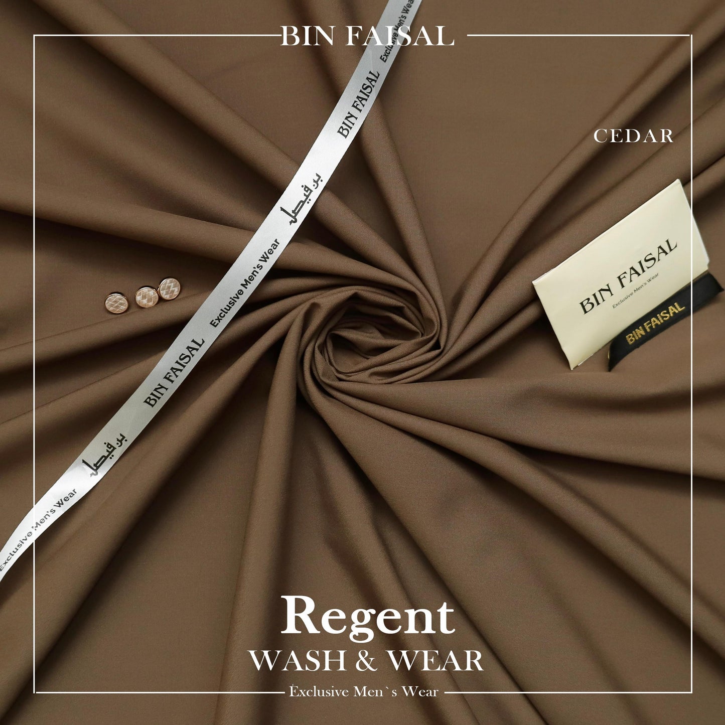 BIN FAISAL 100% Pure Super Luxury Regent Wash & Wear