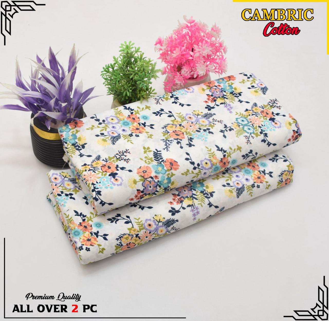 Free Delivery โ Cambric Cotton Suit Collection FS-132