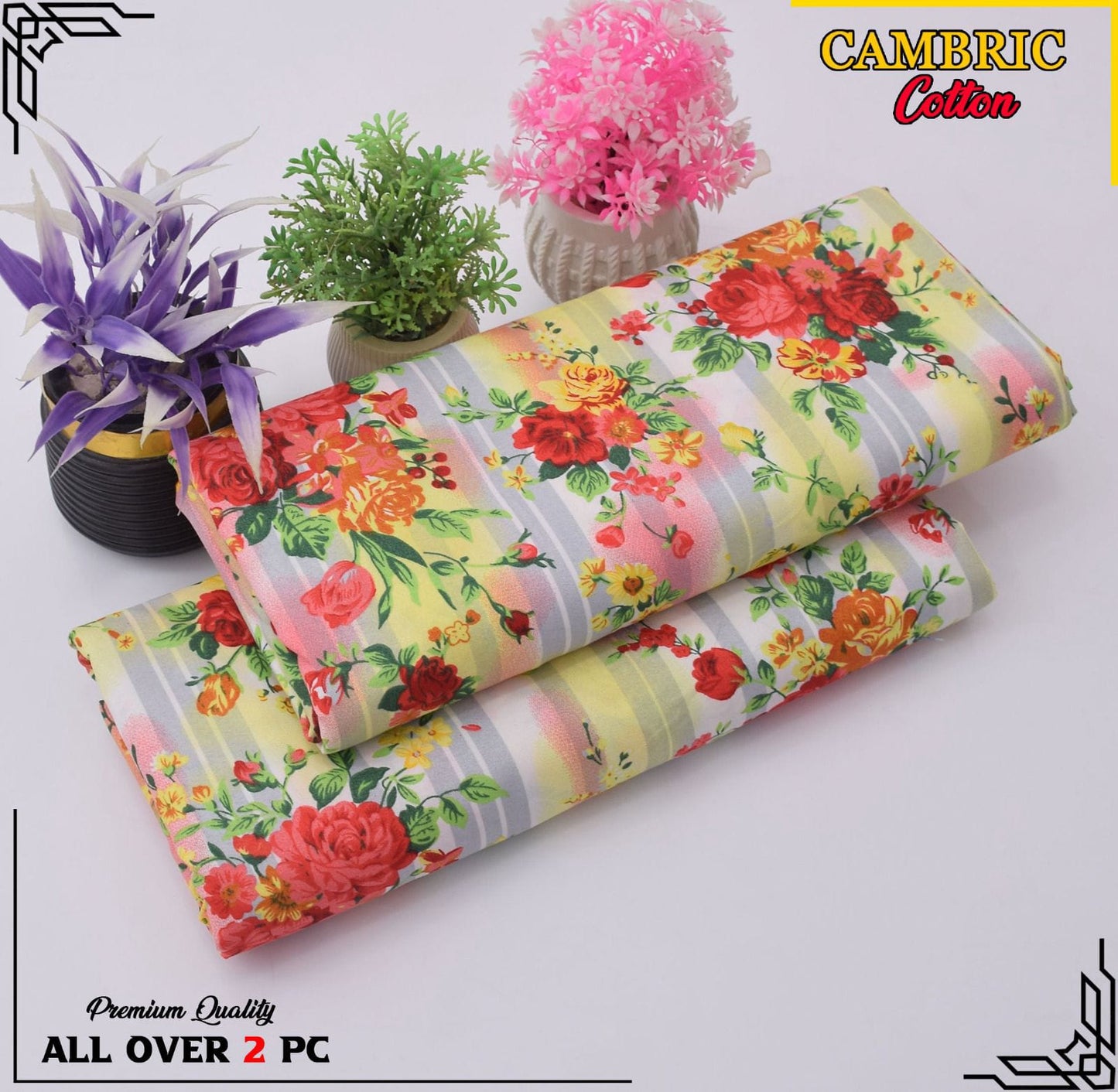 Free Delivery โ Cambric Cotton Suit Collection FS-117