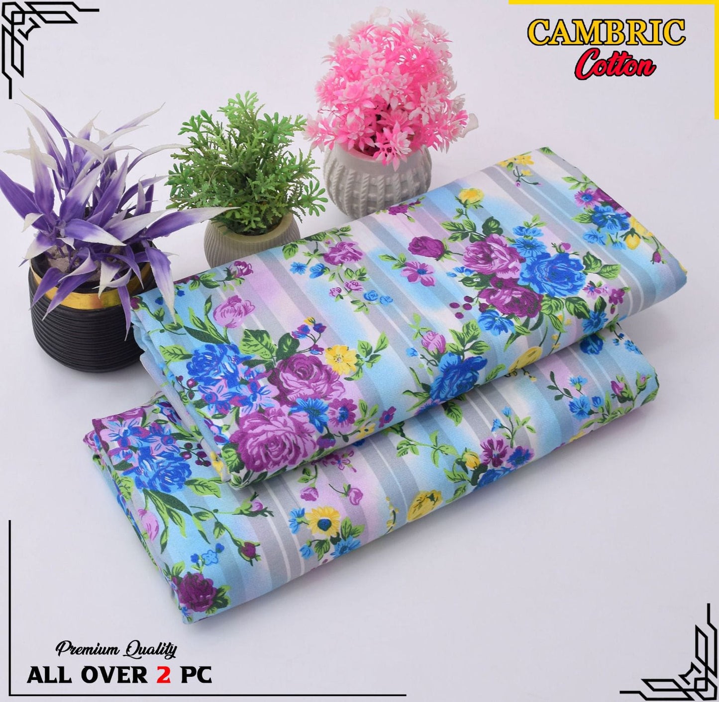 Free Delivery โ Cambric Cotton Suit Collection FS-118