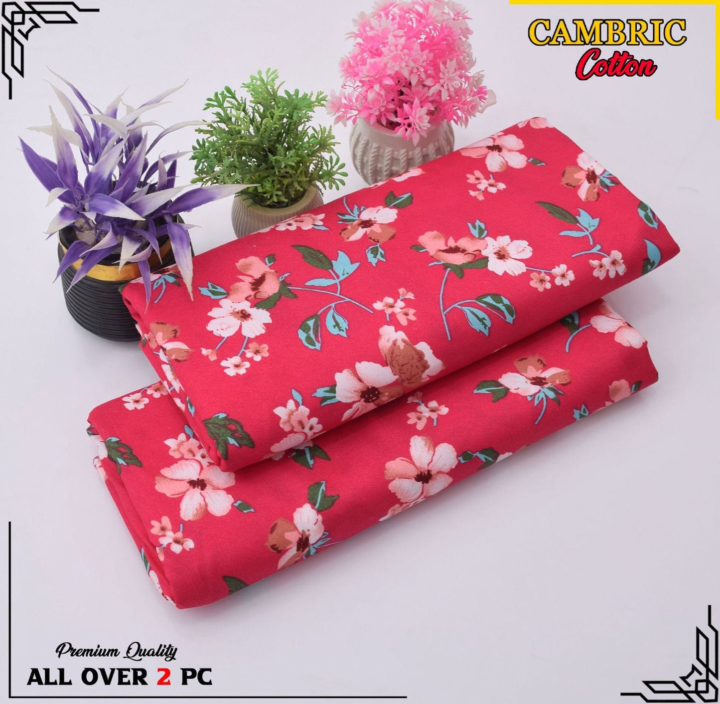 Free Delivery โ Cambric Cotton Suit Collection FS-123