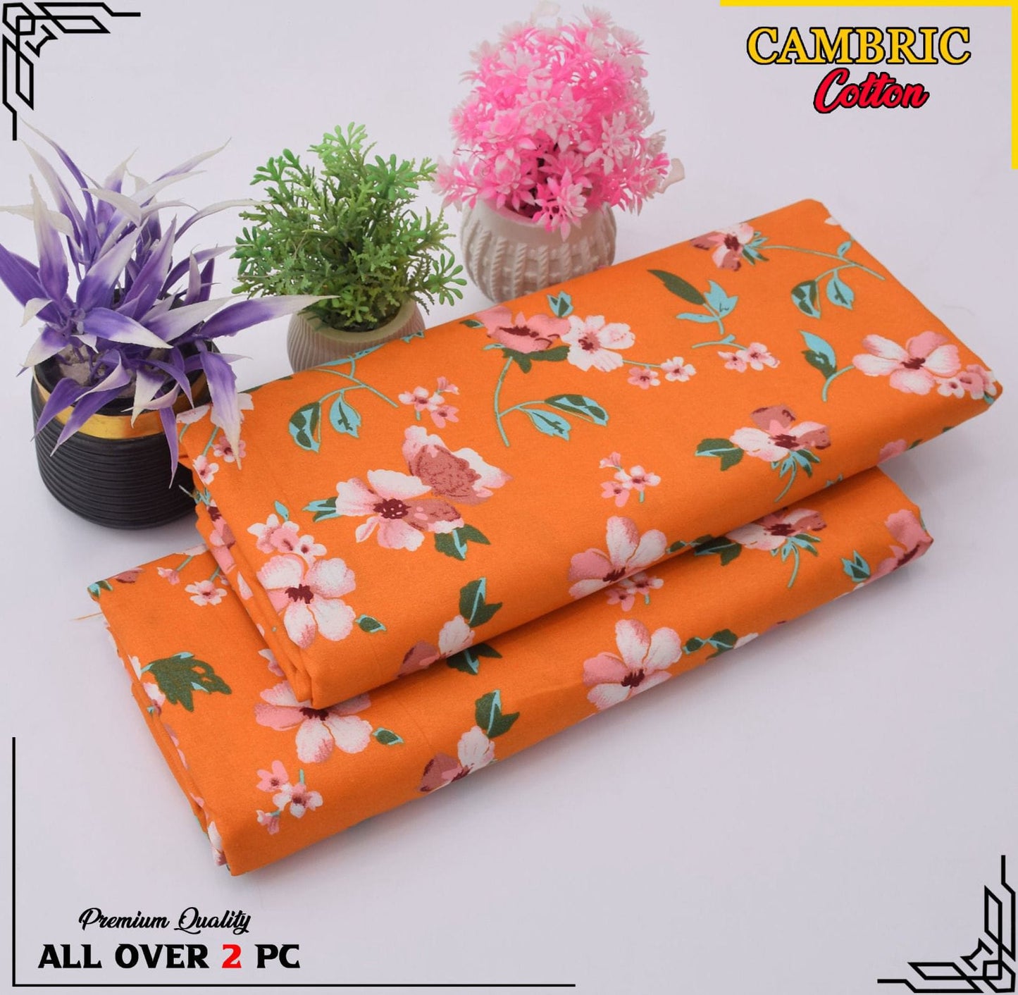 Free Delivery โ Cambric Cotton Suit Collection FS-126