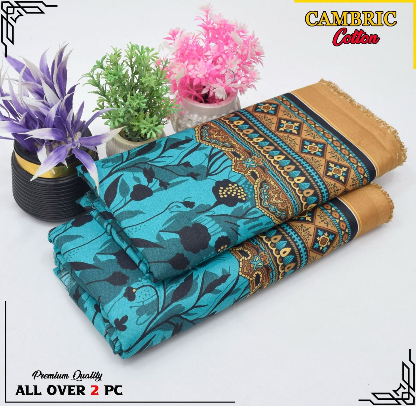 Free Delivery – Cambric Cotton Suit Collection FS-114