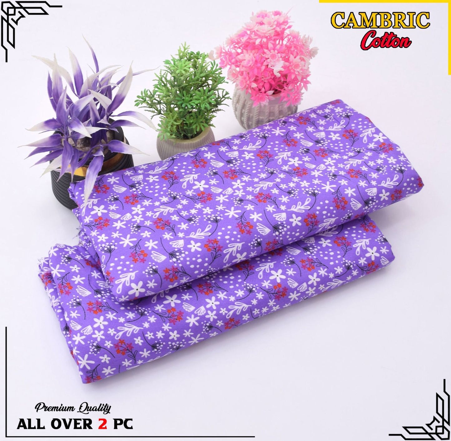 Free Delivery – Cambric Cotton Suit Collection FS-136