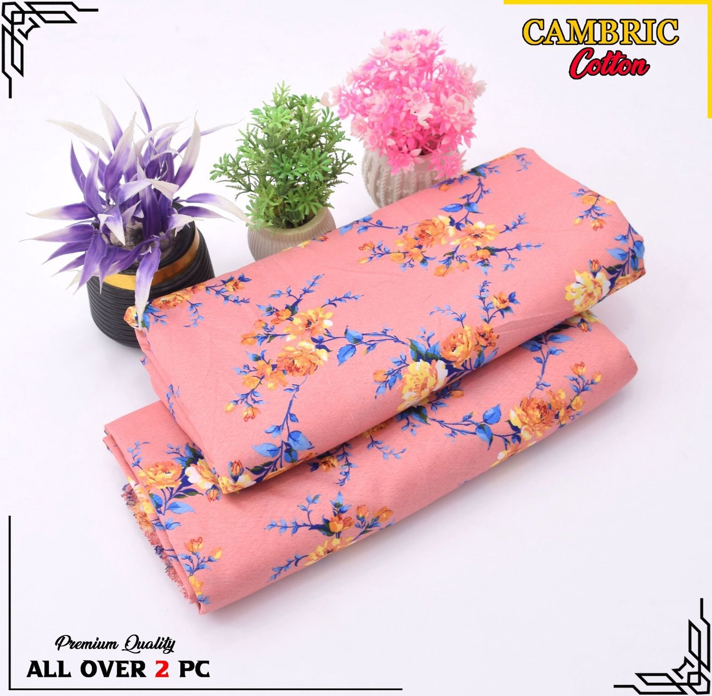 Free Delivery – Cambric Cotton Suit Collection FS-142
