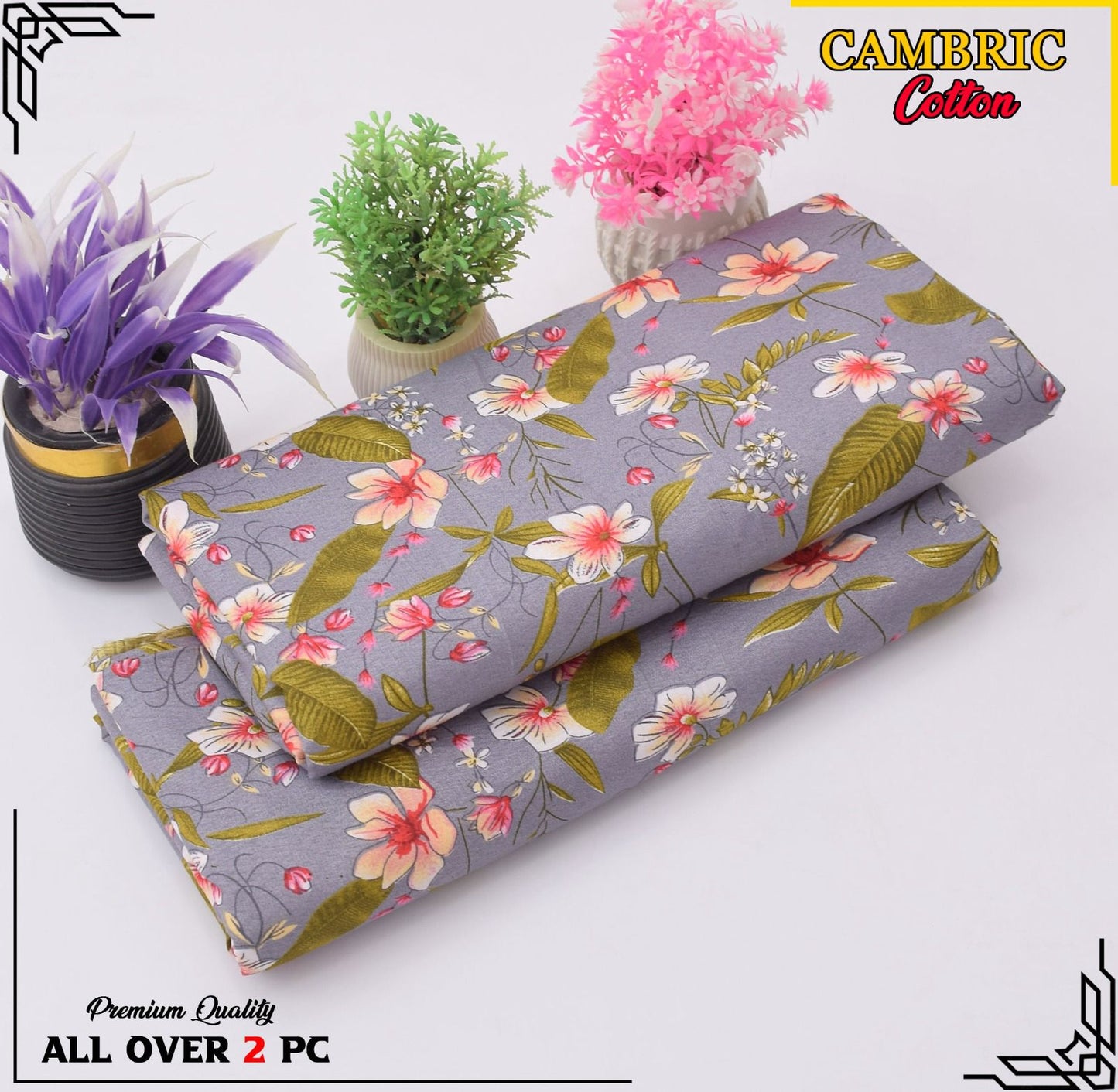 Free Delivery – Cambric Cotton Suit Collection FS-139