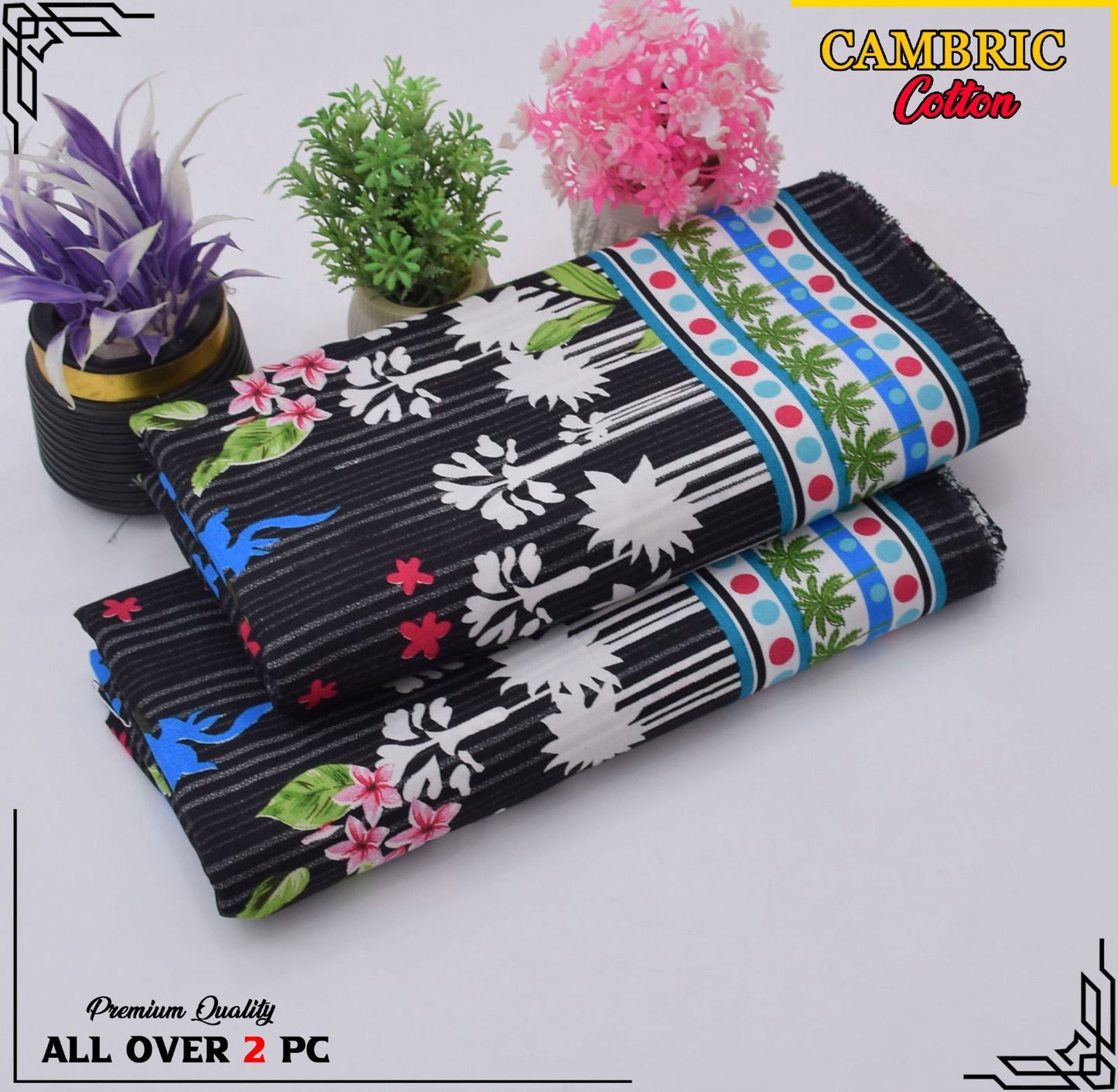 Free Delivery – Cambric Cotton Suit Collection FS-080