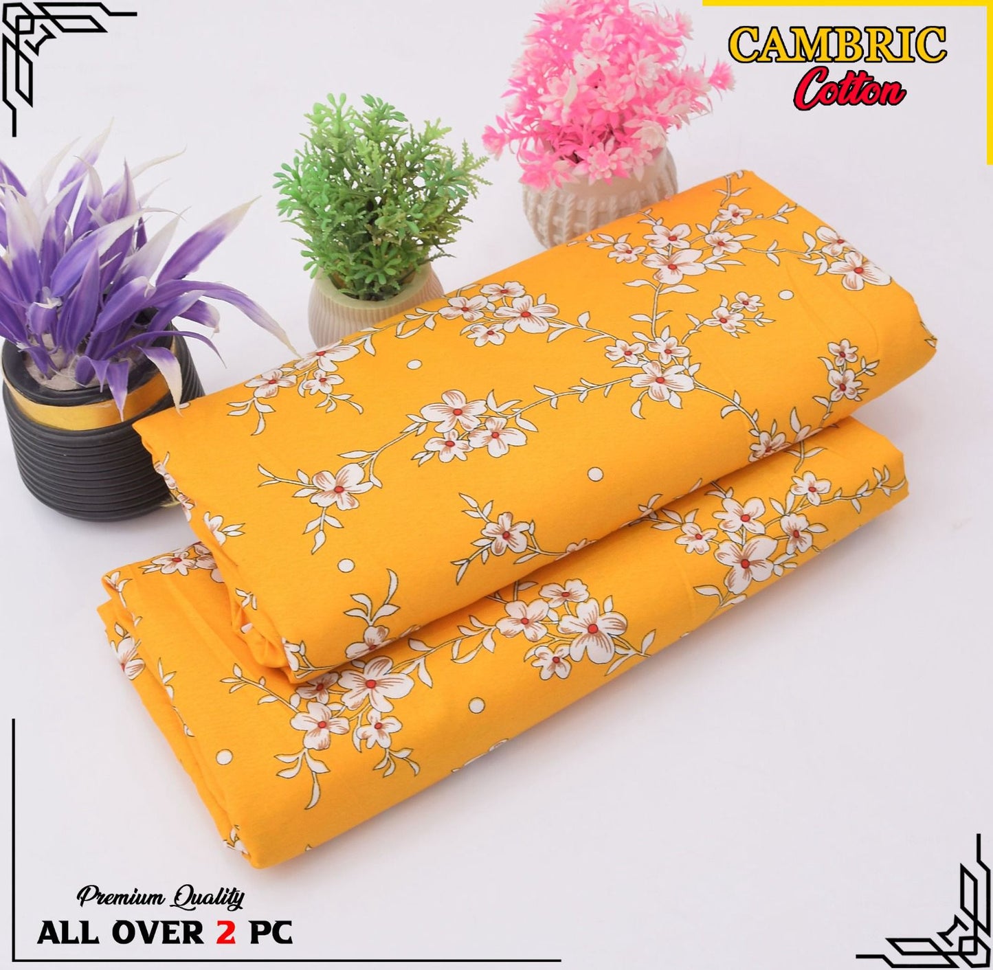 Free Delivery – Cambric Cotton Suit Collection FS-036