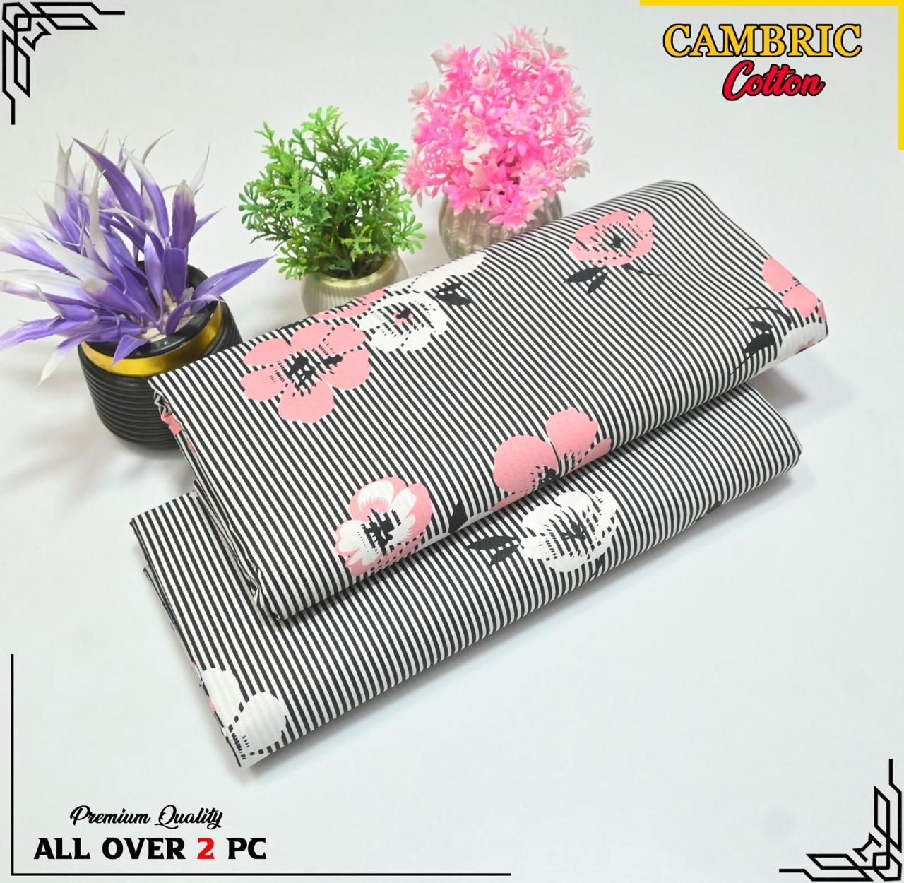 Free Delivery – Cambric Cotton Suit Collection FS-037