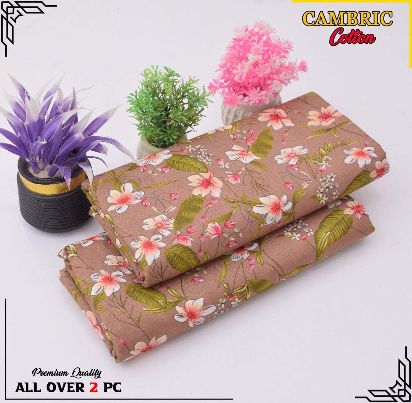 Free Delivery – Cambric Cotton Suit Collection FS-005