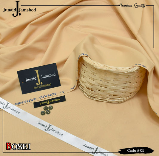J. Junaid Jamshed | Wash & Wear Boski | Unstitched Suiting | FS-010