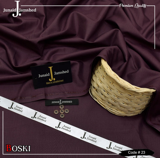 J. Junaid Jamshed | Wash & Wear Boski | Unstitched Suiting | FS-03